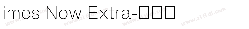 imes Now Extra字体转换